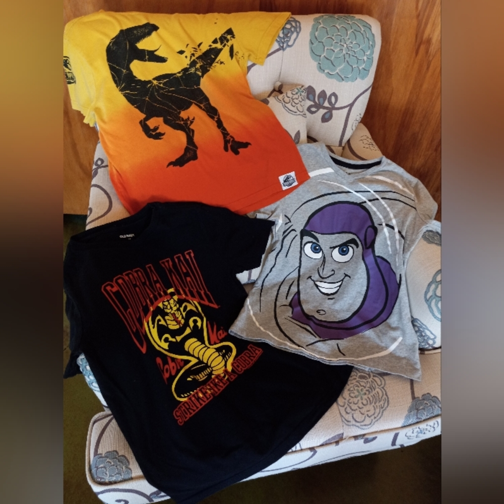 Lot of 3 Boys Tee Shirts Size 8